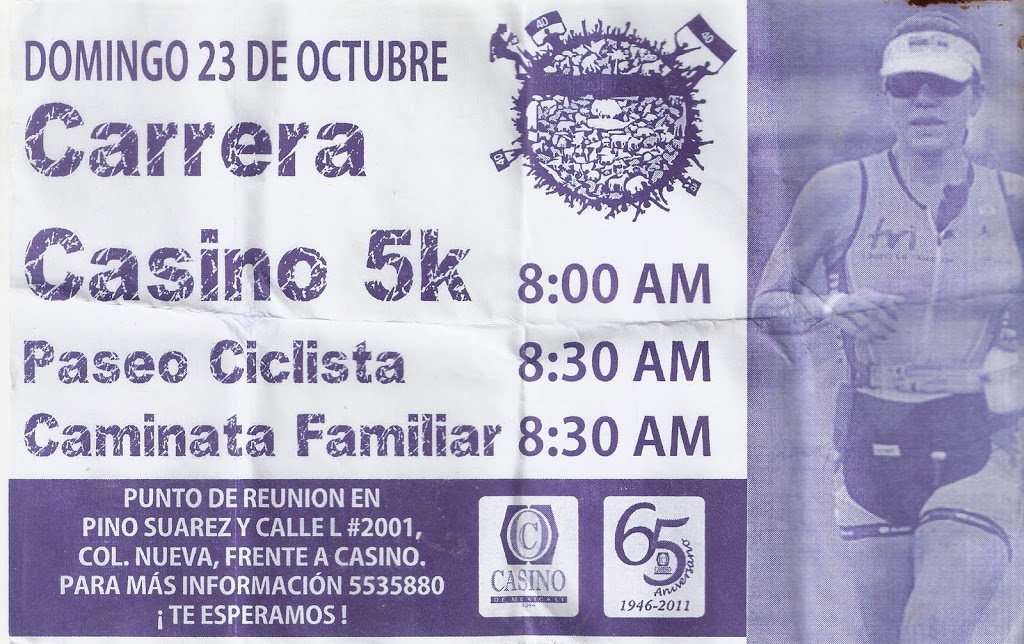 Convocatoria Carrera Atlética Casino de Mexicali 5 km.