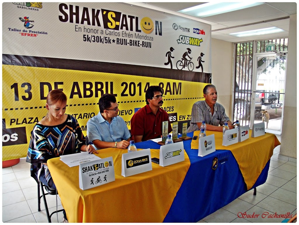 Conferencia de Prensa del 1er. Shak´s-Atlon 2014.