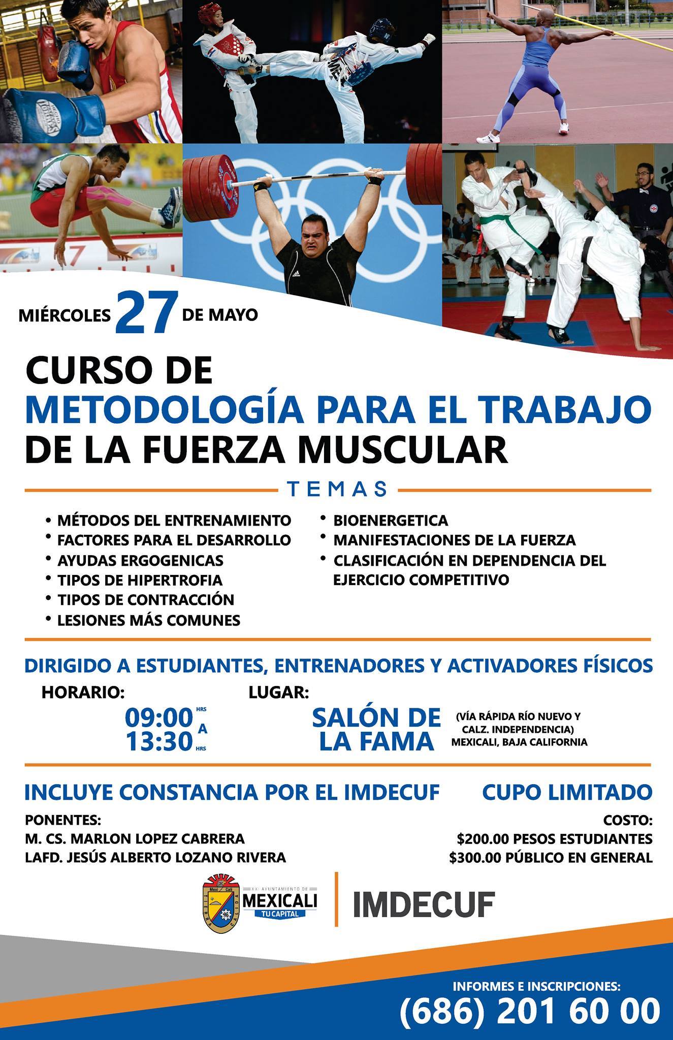 Curso de Metodología para el Trabajo de la Fuerza Muscular. (27/05/2015)