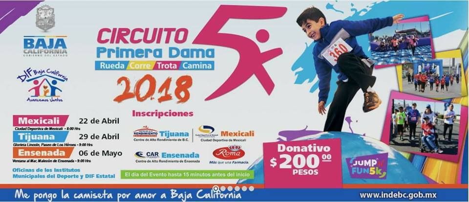 Circuito Primera Dama (Jump’n Fun 5K).