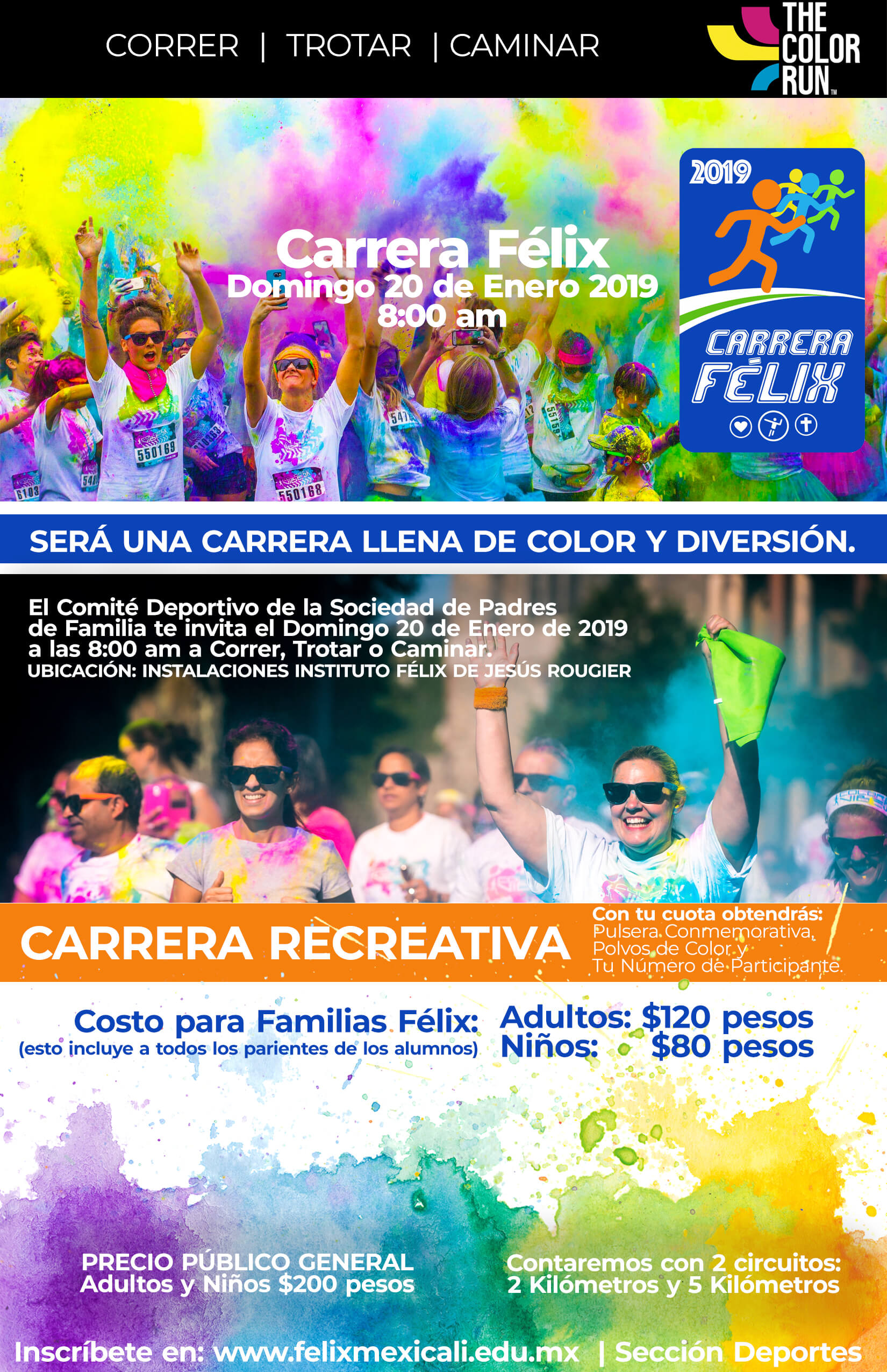 Carrera de Color Felix de Jesús Rougier. (20/01/2019)