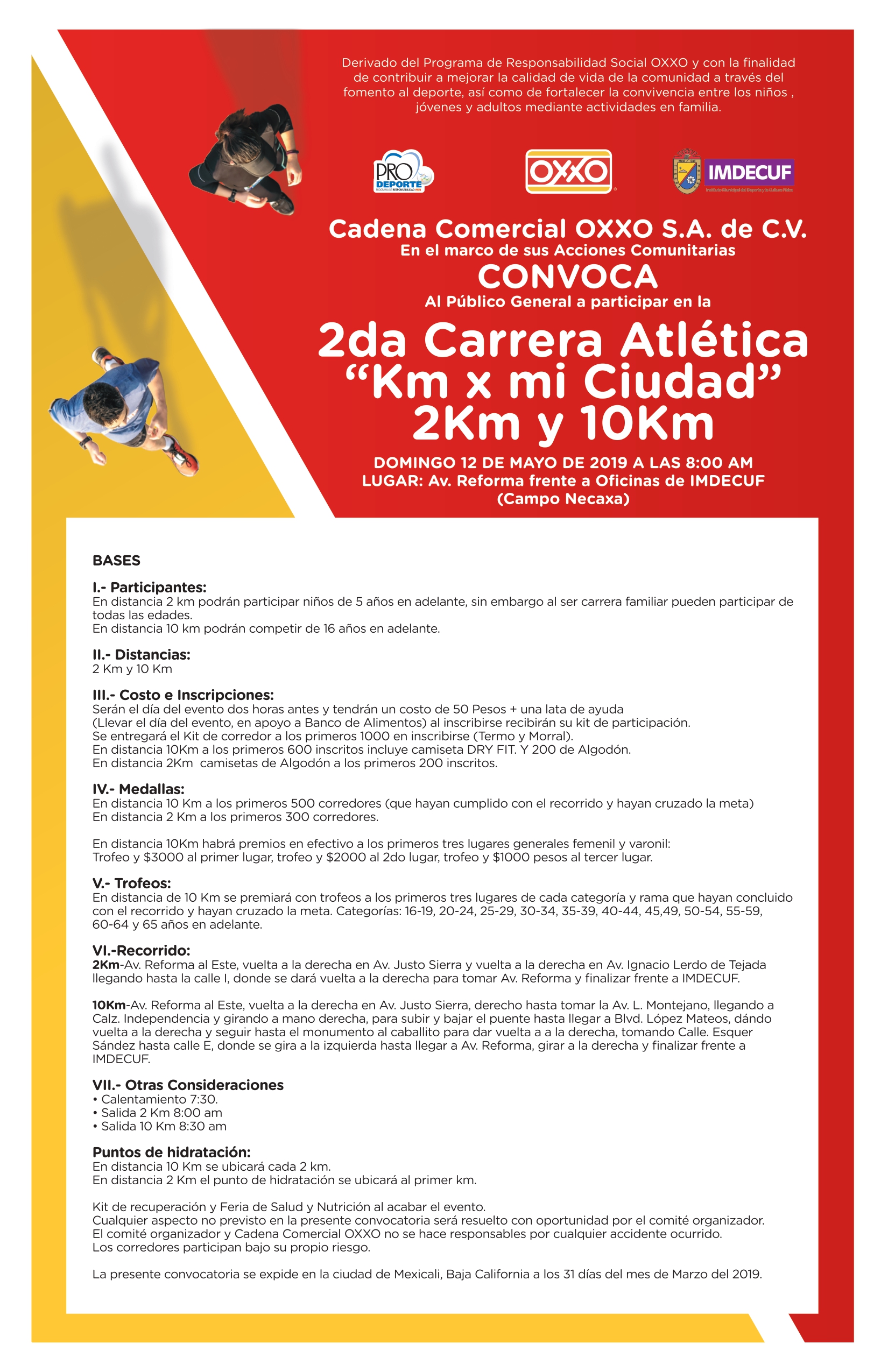 2da. Carrera Atlética «Km x mi Ciudad» 2 y 10K (12/05/2019)