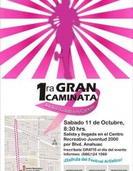 1ra Gran Caminata «Juntos Contra el Cancer» Sabado 11 de octubre