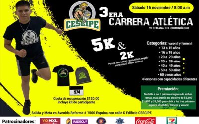 3ra. Carrera Atlética CESCIPE. (16/11/2019)