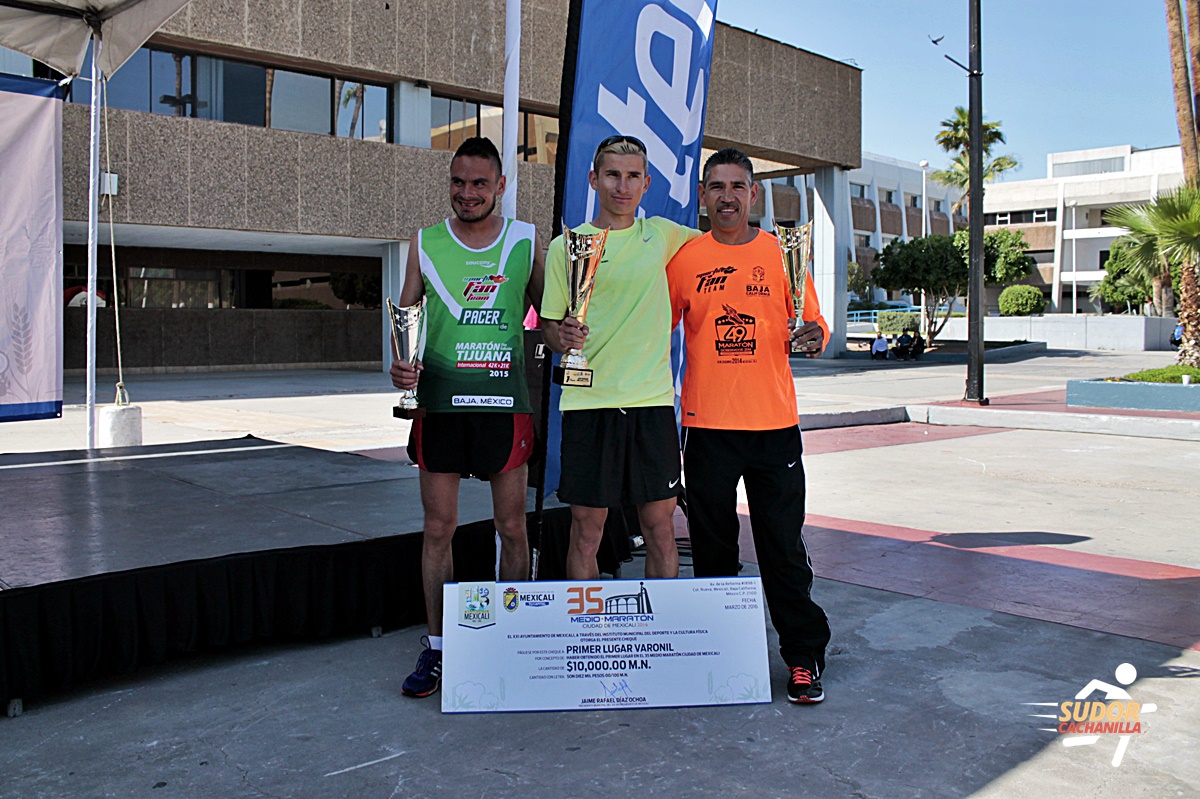 Resultados 35 Medio Maratón Mexicali 2016.