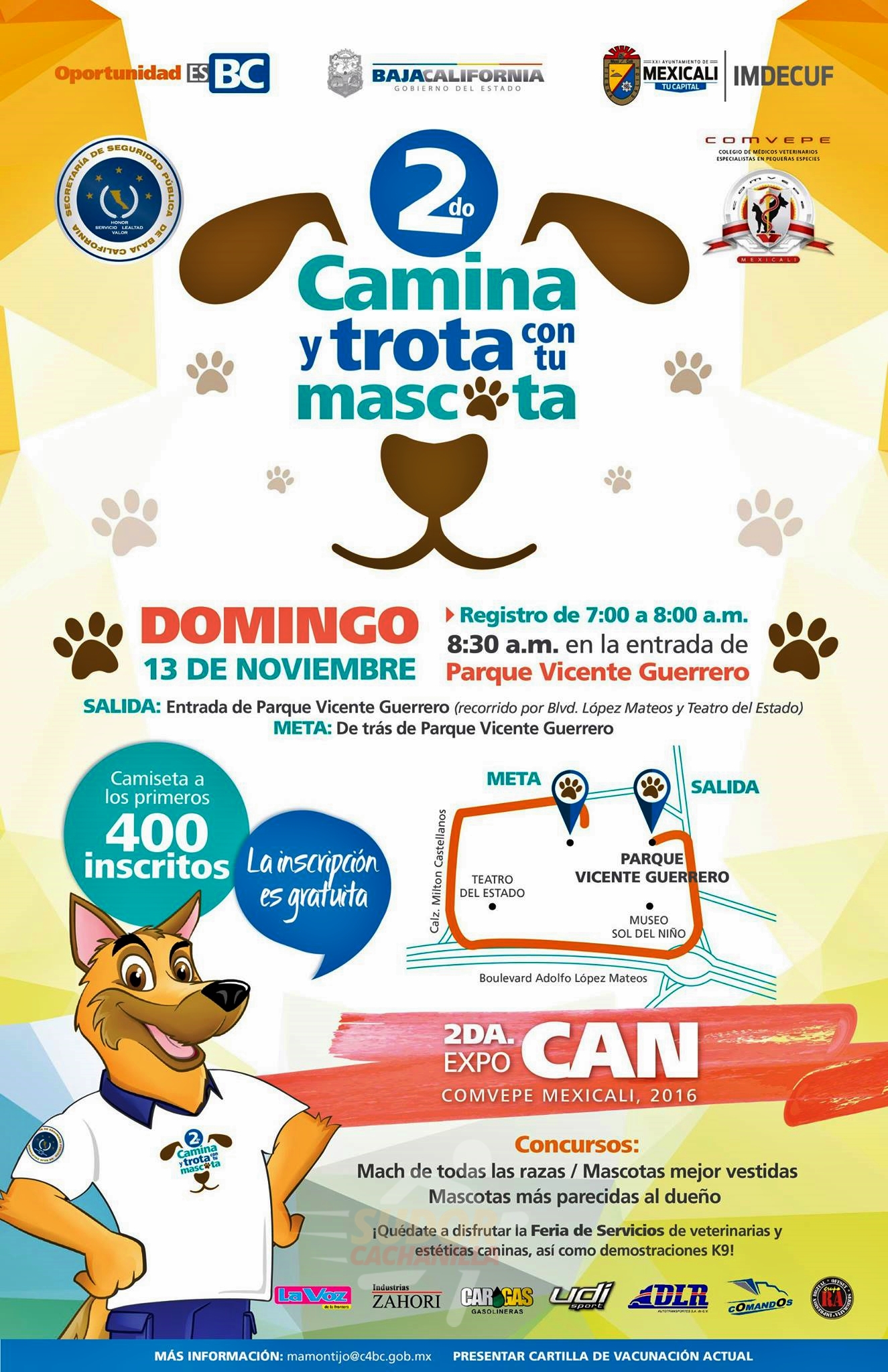 2do. Camina y Trota con tu Mascota. (13/11/2016)