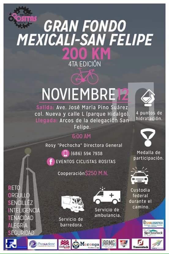 Gran Fondo Mexicali-San Felipe 200 Km. (12/11/2016)